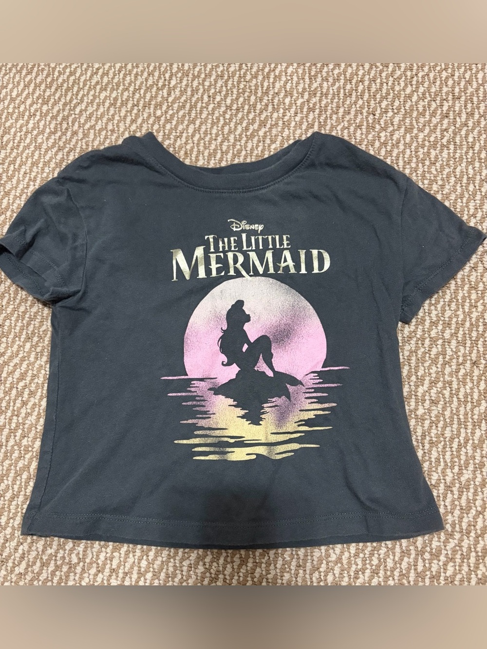 GAP  size 5 Disney The Little Mermaid Black Tee